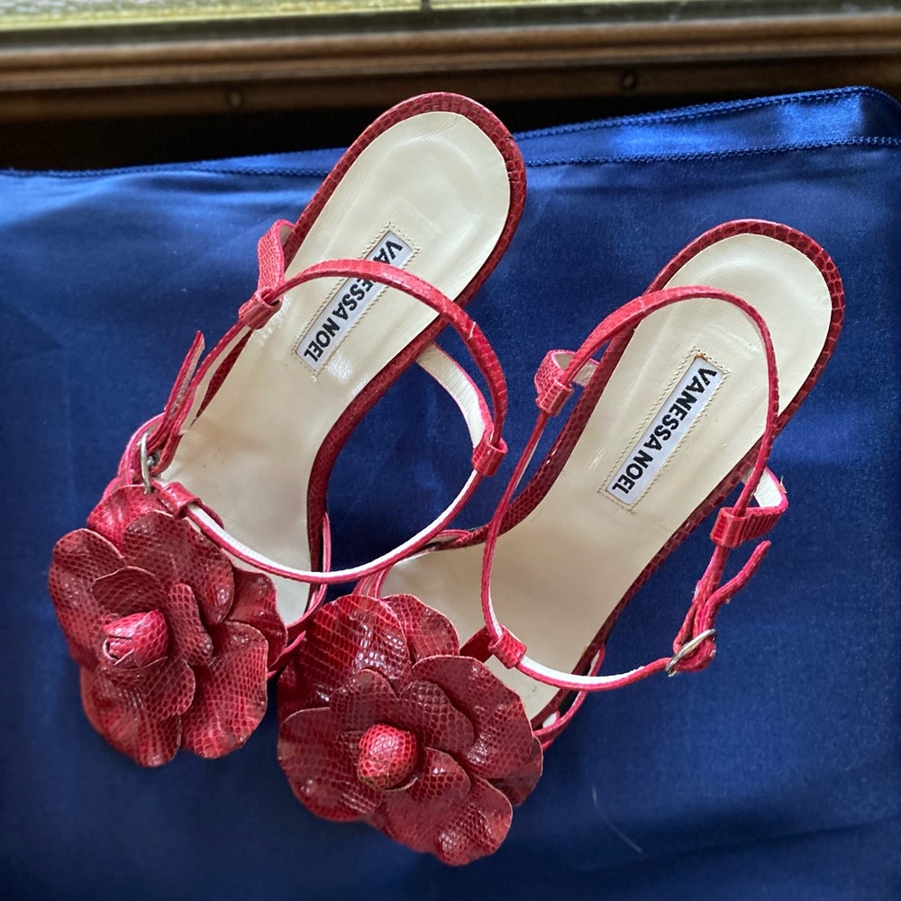 Vintage Red Vanessa Noel Heels